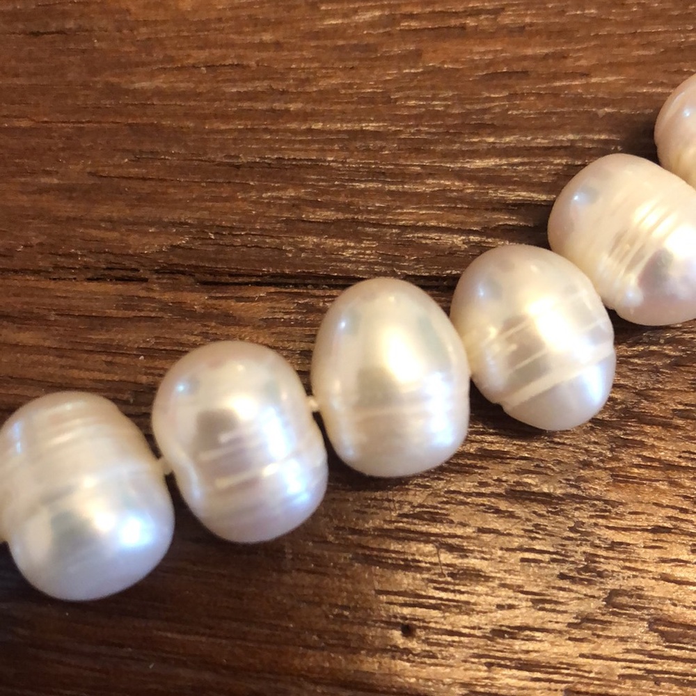 Women’s Natural Real Pearl Necklace Vintage Classic Elegant Timeless Jewelry - Picture 2 of 5